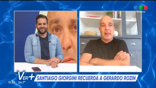 La emoción de Santiago Giorgini al recordar a Gerardo Rozin