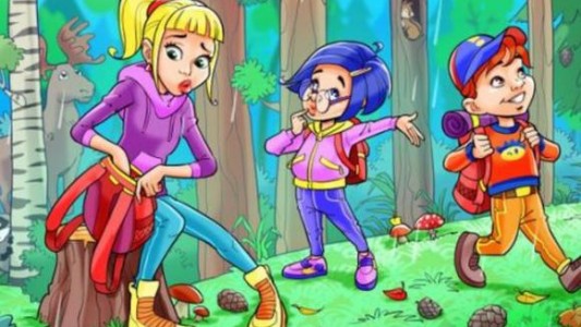 Reto viral: visualizá el paraguas oculto en el bosque