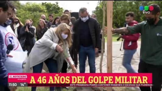 El intendente acompañó la tradicional plantación de árboles por el Día de la Memoria