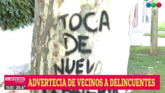 Cansados de la inseguridad, vecinos envían mensajes intimidatorios contra delincuentes en barrio alberdi