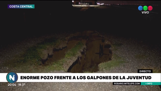 Nuevo socavón en la costanera central