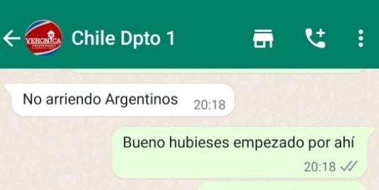 Por ser argentina, se negaron a alquilarle un departamento en Chile y les recordó que pueden ver el Mundial por TV