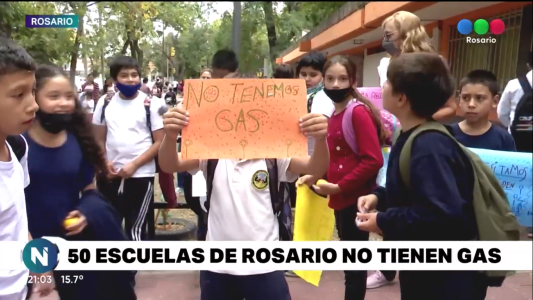 50 escuelas de Rosario no tienen gas