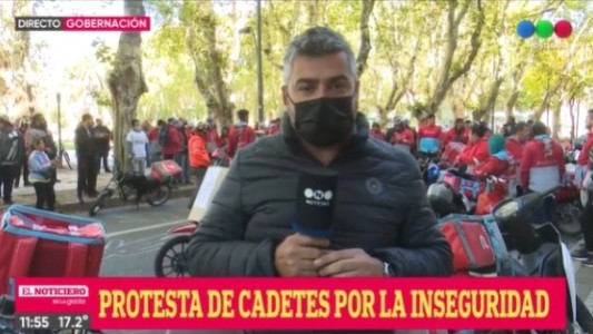 Cadetes se movilizan para exigir más seguridad