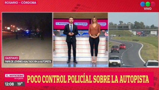 Gustavo papa del joven asaltado en la autopista: “La política tiene que dar soluciones”