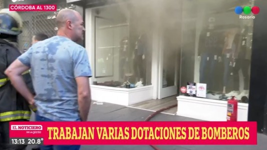 Se incendió un local de indumentaria en peatonal Córdoba