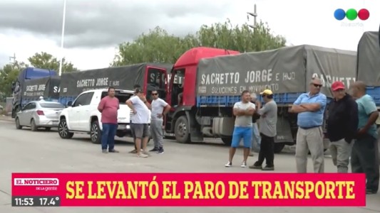 Transportistas de granos lograron una suba de la tarifa y levantaron el paro