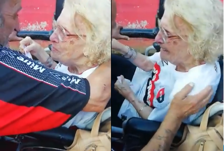 Maruca, la abuela leprosa que conmovió a todos, tras el triunfo en la cancha de Newell’s