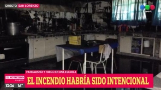 Vandalismo y fuego: incendiaron una escuela en San Lorenzo