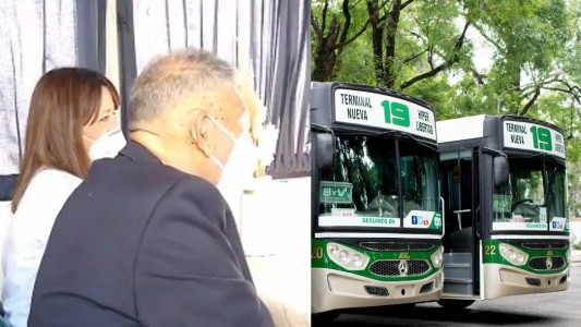Video: luego de trabajar durante años como chofer, se casó en un colectivo
