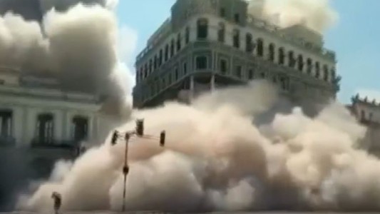 Así fue el momento de la explosión en un histórico hotel de La Habana