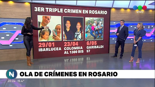 3 triples crímenes en Rosario en lo que va de 2022