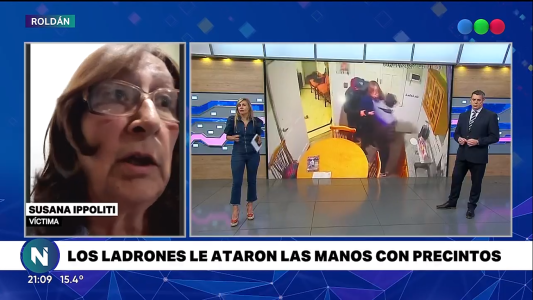 Video: sacó a pasear al perro y la esperaban dos delincuentes a punta de pistola