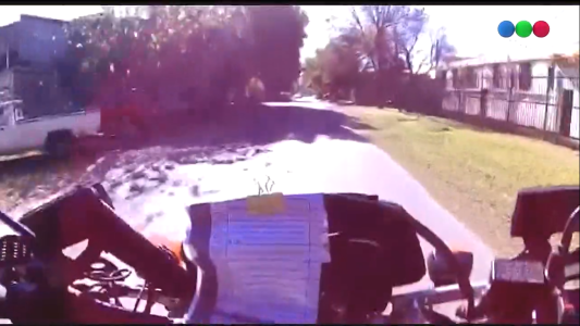 Persecución policial y detención en zona sur