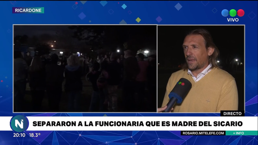 Ricardone movilizado: separaron de la comuna a la funcionaria que es madre del sicario