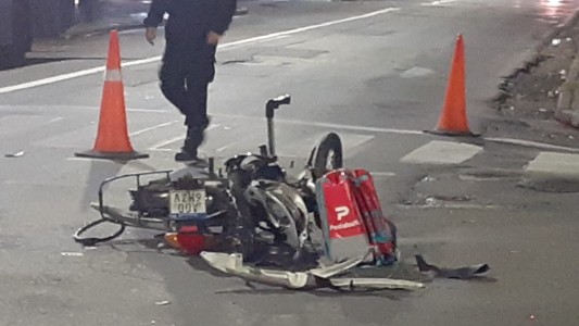 Importante choque frente a la Terminal