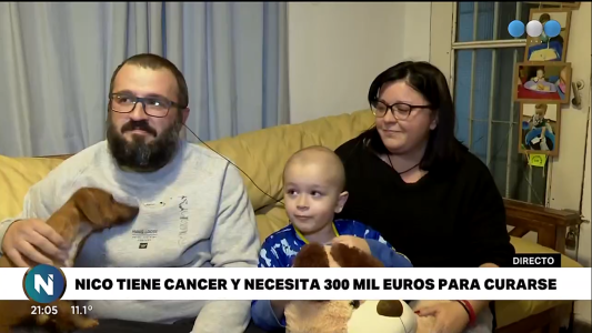 Campaña por Nico, que le da pelea al cáncer