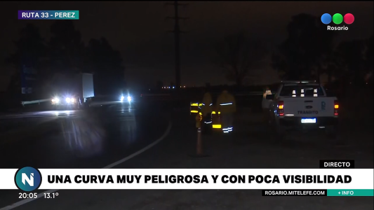 “Curva de la muerte” en Pérez: dispusieron un operativo en ese sector de la ruta 33