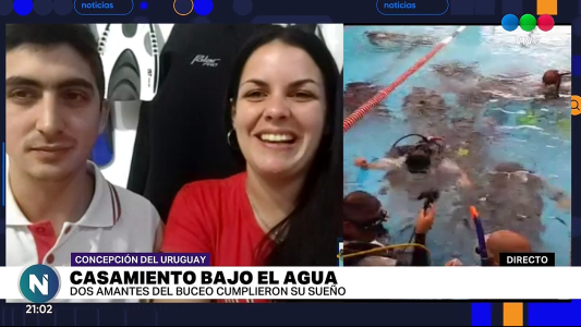 Casamiento bajo el agua: dos amantes del buceo cumplieron un sueño y su festejo se volvió viral