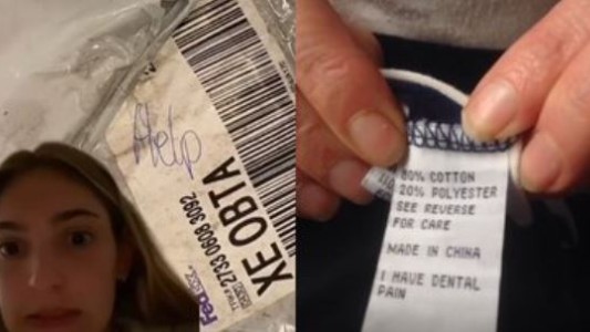 "¡Socorro!": encontraron mensajes ocultos pidiendo ayuda en etiquetas de ropa