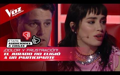 El dolor del jurado al rechazar a un participante