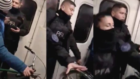 Video: violento ataque a dos policías federales arriba de un tren del Belgrano Sur