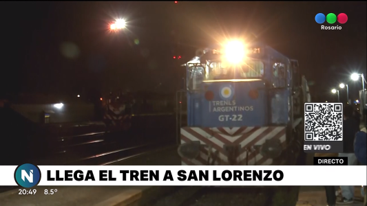 Jornada histórica: volvió el tren a San Lorenzo