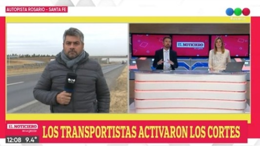 Falta de Gasoil: transportistas reactivaron los cortes en la Autopista a Santa Fe