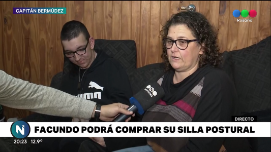 Facundo podrá comprar su silla postural