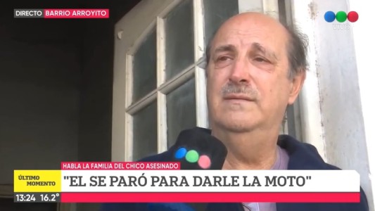 Luciano frenó para entregar la moto pero no tuvieron piedad para asesinarlo