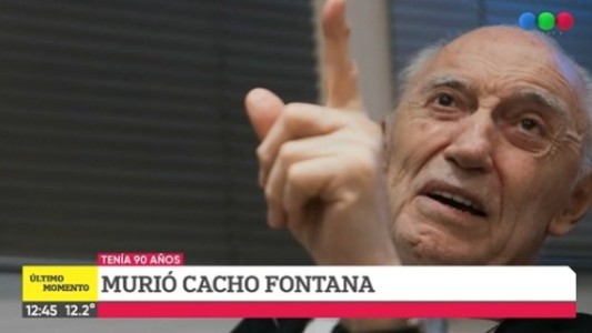 Murió a los 90 años el reconocido locutor argentino Cacho Fontana