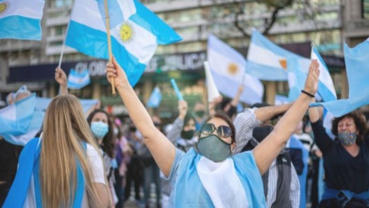 9J: la sociedad realizó un nuevo banderazo contra el Gobierno