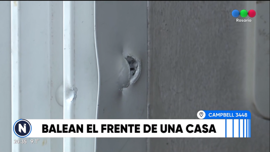 Casa baleada, familia desesperada