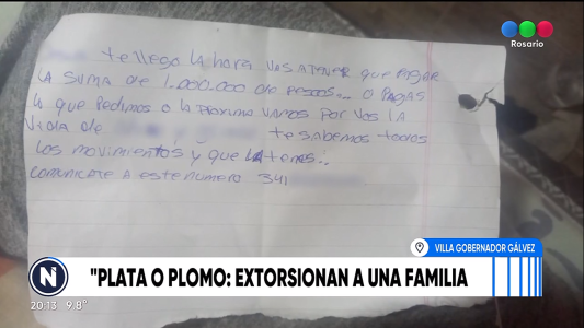 Casa baleada en VGG: le piden un millón de pesos