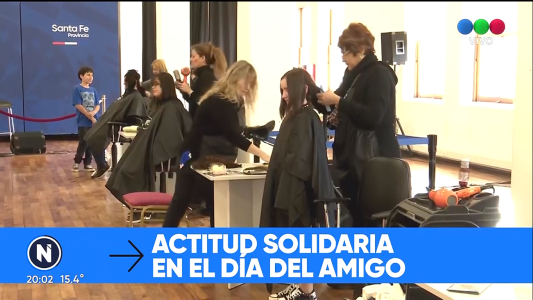 Actitud solidaria en el Día del Amigo