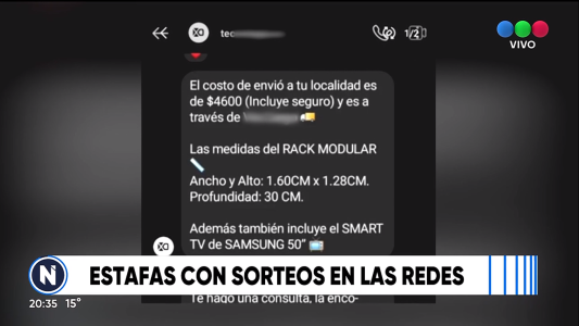 Estafas con sorteos en las redes