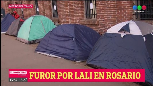 Furor por Lali en Rosario: acampan para conseguir un mejor lugar