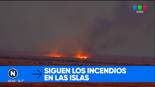 Siguen los incendios en las islas