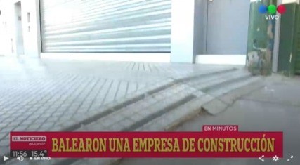 Mafias balearon empresa de materiales de la construcción