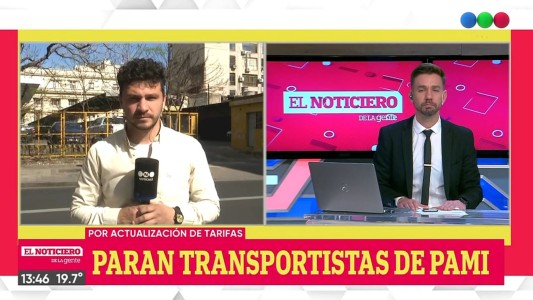 Medida de fuerza de los transportistas de Pami