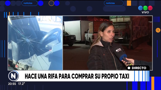 La taxista baleada sueña con ser propietaria: hace una rifa para comprar su auto