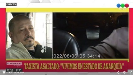 Video: falso pasajero escrachado al robarle a un taxista en zona sur
