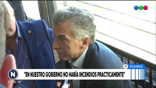 Macri en Rosario: “En nuestro gobierno prácticamente no había incendios”