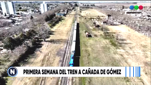 Primera semana del tren a Cañada de Gómez