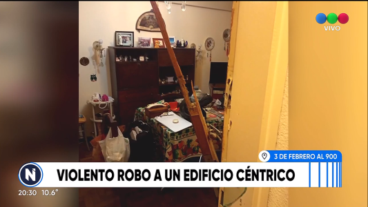 Violenta entradera a un edificio céntrico: golpearon a una mujer de 80 años