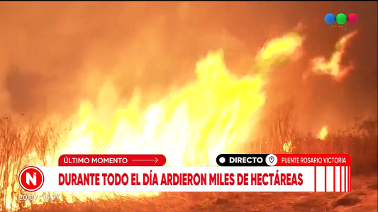 El fuego desde adentro: durante todo el día ardieron miles de hectáreas