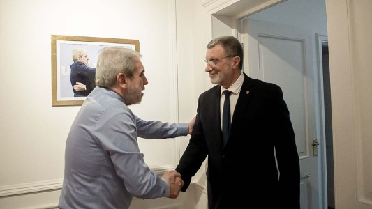 El ministro de Seguridad Rubén Rimoldi se reunió con su par nacional Aníbal Fernández
