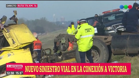 Tragedia vial: murieron dos camioneros en la ruta que conecta a Rosario con Victoria