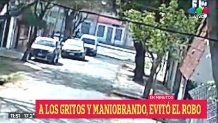 A los gritos y maniobrando evitó el robo de su bicicleta