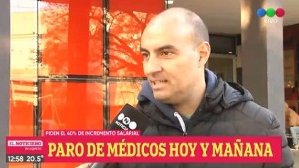 Dos días de paro de los médicos que dependen de la Provincia